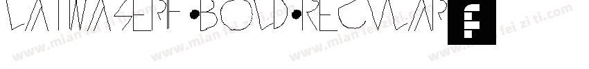 LatinaSerif Bold Regular字体转换